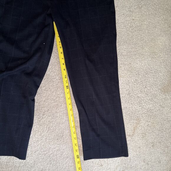 Uniqlo Smart Ankle Pants 2-Way Stretch Black Patterned 321-453395 | XL 36-39 - Picture 9 of 13